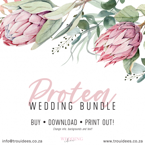 Protea Wedding Stationery